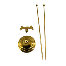 Mehrzweck-Fahnenmast-Desktop-Halterung aus Zinklegierungen-Gold