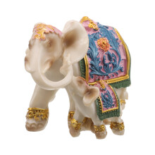 Kunstharze, Mutter und Baby-Elefant, Heimdekoration, Geschenk