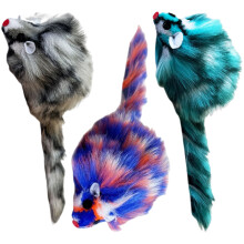 Souris grinçante pour chats, 3 pièces, jouet de divertissement,