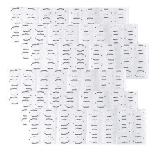 24pcs Eyeliner Stencils Kit Eye Makeup Template Stickers Non-woven Eye Liner Template Cards Eyeliner Shaping Tools