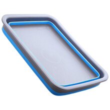Portable Wash Basins Outdoor Travel Camp Light Weight Foot-Blue