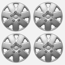SET OF 4 14 INCH (14") ALLOY LOOK WHEEL TRIMS COVER HUB CAPS TYRE CAP