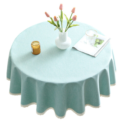 Round Dining Table Protectors Waterproof-120cm Lake Green
