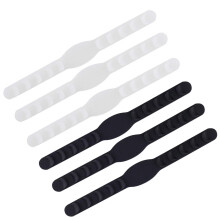 Mask Extender Ear Saver Strap Hook Adjustable Silicone Ear Relief TrimtoFit Design Black Transparent