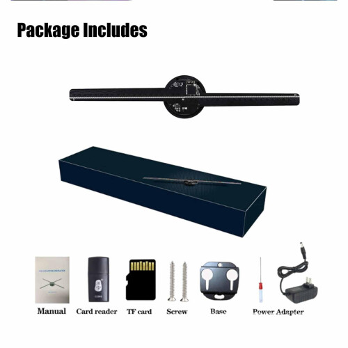 3D Hologram Fan Display Projector with Smart WiFi Control,  Resolution Visuals, 5.9 Inch 1