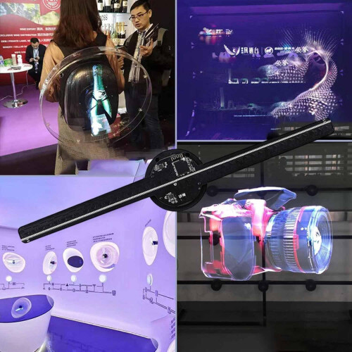 3D Hologram Fan Display Projector with Smart WiFi Control,  Resolution Visuals, 5.9 Inch 2