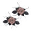 Embrasses de rideaux décoratives, boucles de-Marron rustique 1