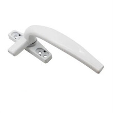 Aluminum Alloy Window Handle with Lock Core White Left Hand Replacement Secure and Corrosion‑Resistant