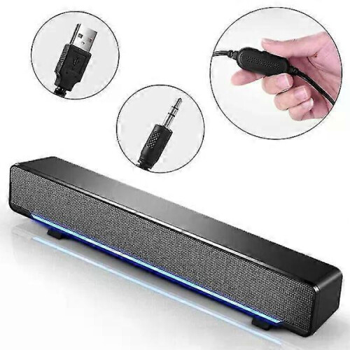 Portable Smooth Bass Stereo Speaker Home TV Computer Speaker