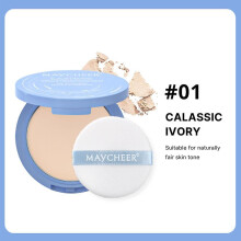 (A) Silk Soft Mist Powder Cake Long-lasting Waterproof Powder Press Powder Smooth