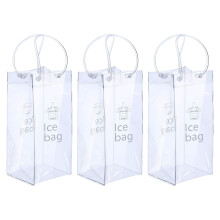 Portable PVC Wine Carriers Bags Reusable And Waterproof For Cold