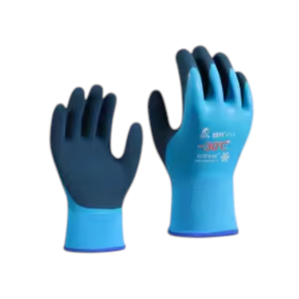 Thermal Work Gloves Large Black Waterproof Windproof Insulated Freezer Gloves For Cold Storage And Outdoor Work 9351714661867