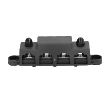 12V 48V Power Distribution Block 4 Stud 250A Waterproof Corrosion Resistant for Car RV Marine Black
