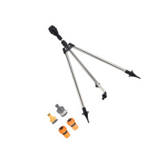 Lawn Metal Base Tripod Sprinkler Head Leakproof Design 3/4in