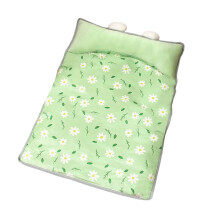 Lit pour chat et chien, tapis rafraîchissant en soie-Vert