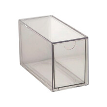 1 Pieces Clear Stackable Drawers for Food Pantries Bathroom-M