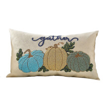 Taie d'oreiller brodée en Polyester pour Halloween,-UN