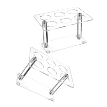 2Pieces Stackable Serving Stands for Ice Cream Cones Hand-Clear