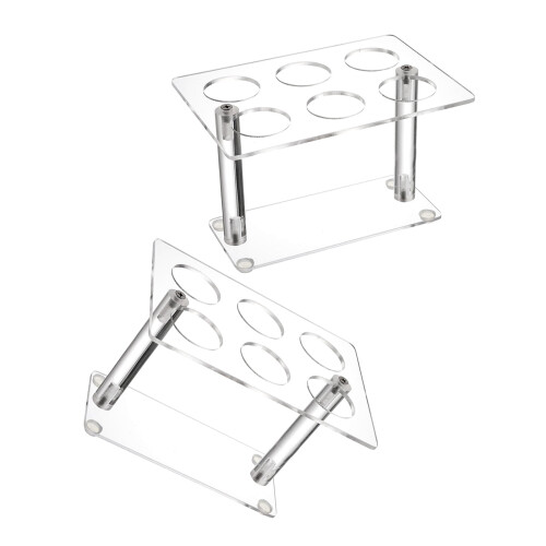 2Pieces Stackable Serving Stands for Ice Cream Cones Hand-Clear