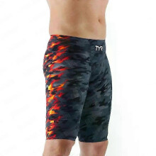 (color 12, M) Men's Endurance Swim Jammer Shorts, an Athletic Training Swimming Trunk and Surf Pants Swimwear