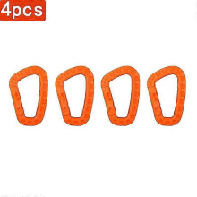 (orange-4pcs) 4/8/12pcs D Shape Mosqueton Fast Tactical Backpack Buckle Plastic Carabiner Hook EDC Gear For Outdoor Camping