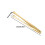 Serrated Edges Stainless Steel Kitchen Gadgets Eggshell-Gold 4