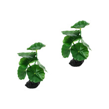 Aquarium Plant Leaf Crafts Decorations Fish-Lotus leaf grass