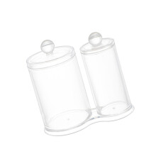 Portable Leakproof Acrylic Cosmetic Jars Vanity Storage Jars For