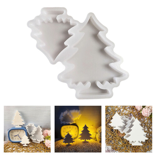 Christmas Tree Candle Molds Silicone Mould Plasters Molds 1
