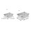 Premium 304 Steel Baking Tray Clear Covers For Baking-Model A 2