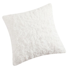 Sturdy Plush Pillow Case Breathable Feather Like-45 45 White
