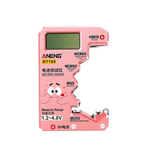 (pink) Bt-189 Batterikapacitet Tester Batteritester Bt189
