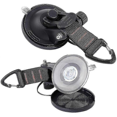 Heavy Duty Suction Cups 4 Pieces with Hooks Upgraded Car Camping