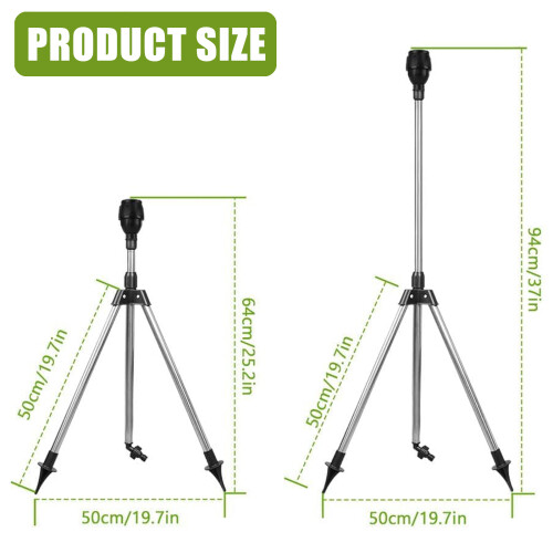 Leakproof Stainless Tripod Sprinkler Multiple Connection Option 2