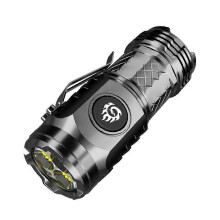 (S60) Three-eyed Strong Light Rechargeable Super Bright Monster Mini Flash Super Portable Lighting Home/camping