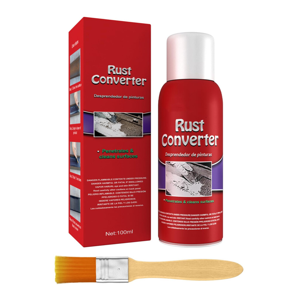 Rust Converter For Metal 100Ml, Waterbased Rust Remover Gel, Car Chassis Treatment, Quick Paintready Coating Black 9771547036111