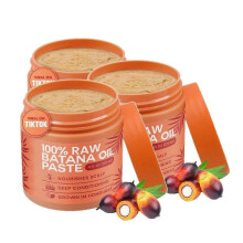 (3pcs) 1-3x 120ML Raw Batana Oil for Hair Growth -  Pure, Organic Batana Oil for Thicker and Stronger Hair, Unrefined Batana Oil Prevent Hair Loss