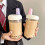 Extra Large Water Bottle Leak Proof Straw-P 850ml plastic cup 4