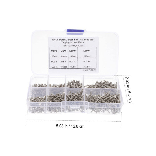 Computer Screw Assortment Kit for SSD and Hard Drive Mounting, Broad Device Compatibility, Organized Box 2