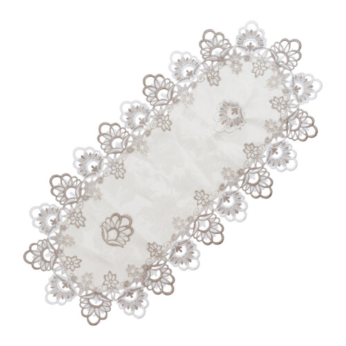 Polyester Table Cover Elegant Embroidery Lace-TwoColor lace