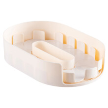 Rotating Kitchen Organizers Clear PET-White transparent