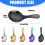 9Pcs Miniature Scoops Nonrust Steel Flat Handle-Rose Gold 4
