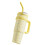 Grande tasse de paille isolée à Double couche, joint-Jaune 1