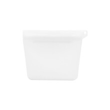 Food Grade Silicone Pet Treats Storage Bag Leak-White small