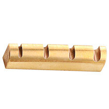 Brass Bass Nut and Bridge Saddles Set for 4 String Bass, Enhanced Tone Clarity and Longer Sustain