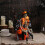 Décorations d'halloween, ornement-Orne de citrouille squelette 5