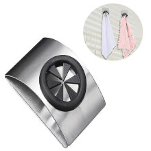 3 pcs Self Adhesive Towel Hook Holder Grabber Kitchen Dish Towel Mount - DD0