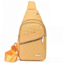 (Yellow) Crossbody Bag Fashion Casual Anti-Theft Solid Color Crossbody Bag