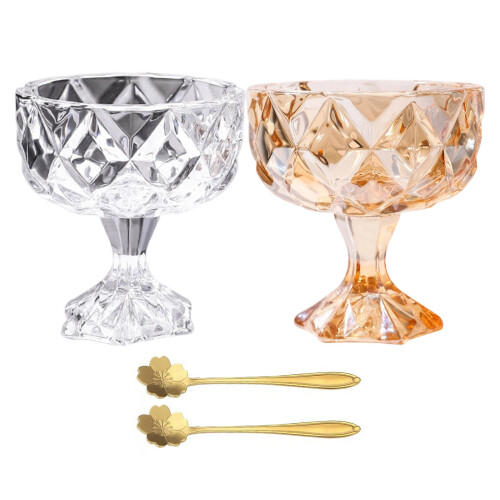 Tasse parfaite de crème glacée pour le bol de service de-Blanc 1