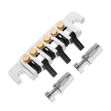Electric Guitar Tailpiece Bridge, Vintage ES 70s Style Metal Replacement for Semi Hollow Guitar